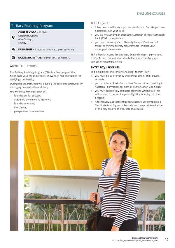CDU Course Guide Flipbook - Page 19
