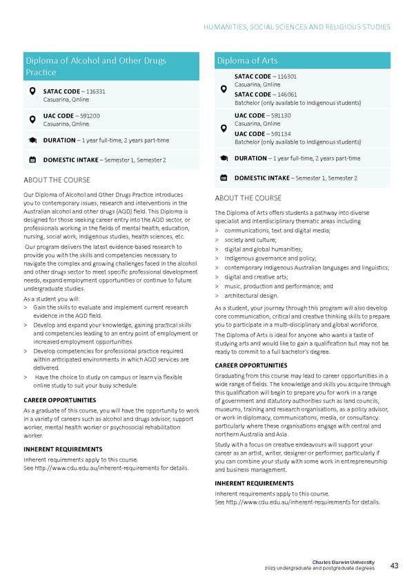 CDU Course Guide Flipbook - Page 47