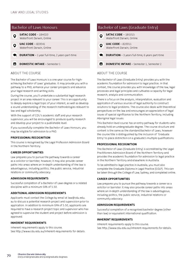 CDU Course Guide Flipbook - Page 74