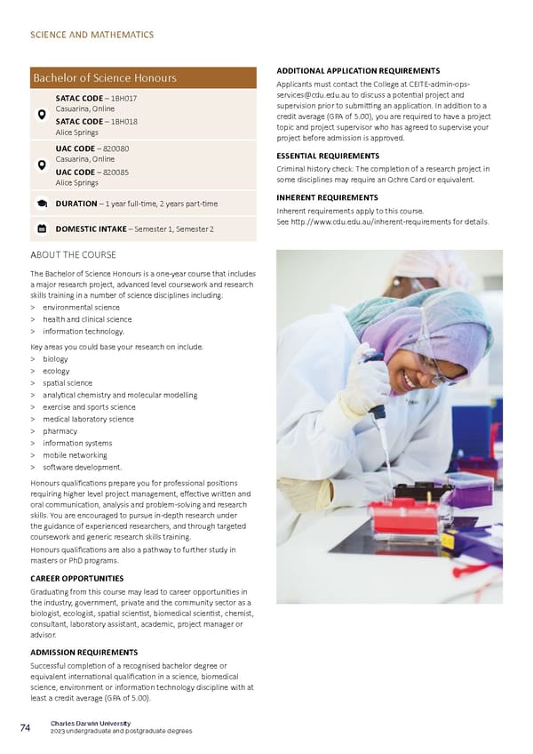 CDU Course Guide Flipbook - Page 78