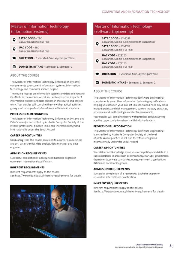 CDU Course Guide Flipbook - Page 87