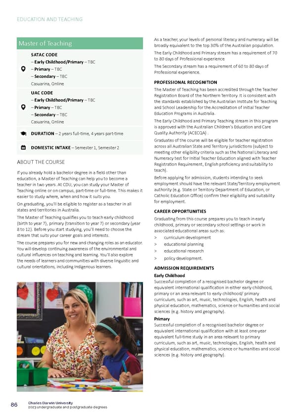 CDU Course Guide Flipbook - Page 90