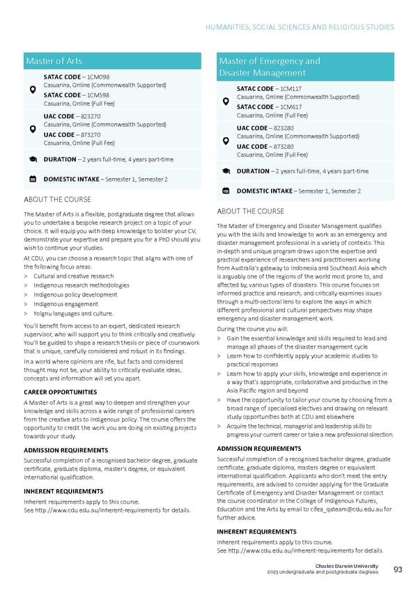 CDU Course Guide Flipbook - Page 97